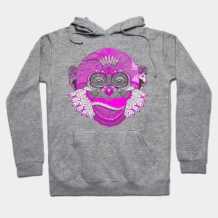 Monkey Mandala Artwork. Hoodie